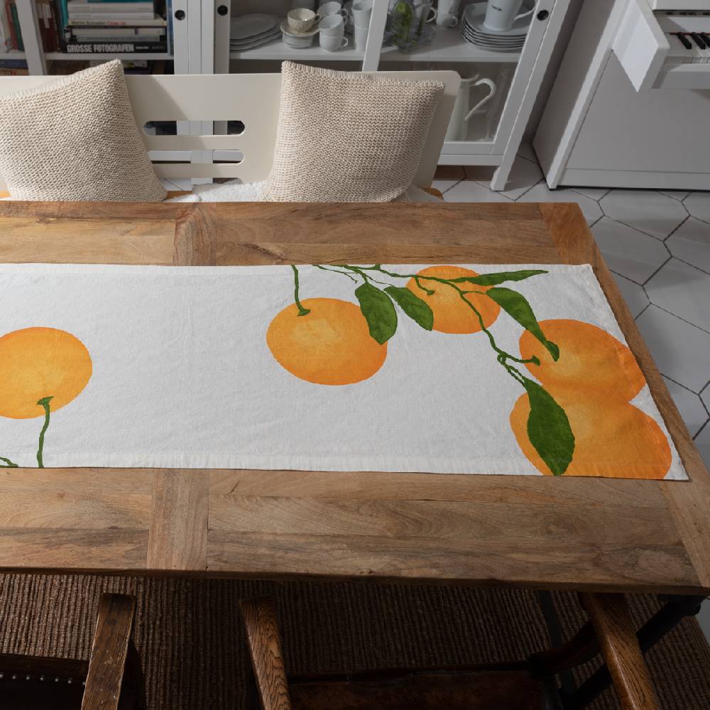 LIVING CRAFTS OREGANO - Tischläufer - Orange Großer Ausverkauf