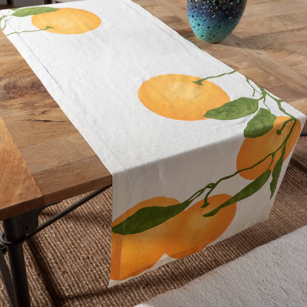LIVING CRAFTS OREGANO - Tischläufer - Orange Großer Ausverkauf