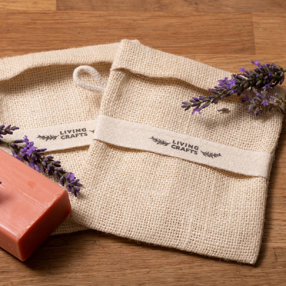 LIVING CRAFTS MATERA - Seifensäckchen, 2er Pack - Natural Preisnachlass