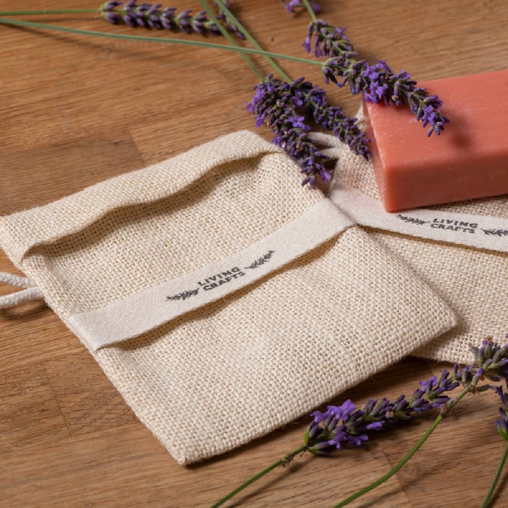 LIVING CRAFTS MATERA - Seifensäckchen, 2er Pack - Natural Preisnachlass