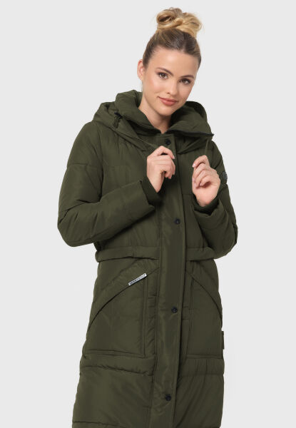 Marikoo Ayumii Damen lange Winter Steppjacke Bestseller