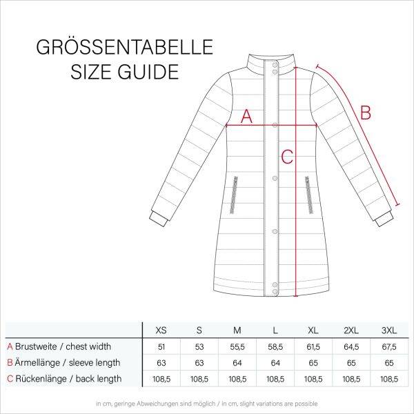 Marikoo Ayumii Damen lange Winter Steppjacke Bestseller