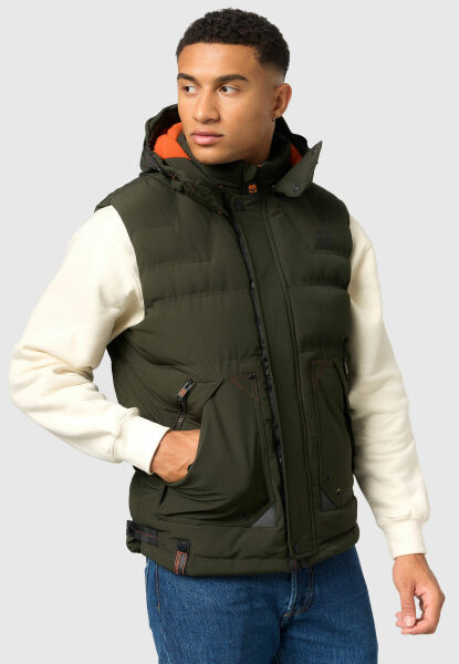 Marikoo Stone Harbour Egoor Herren Winter Steppweste Sonderangebot der Fabrik