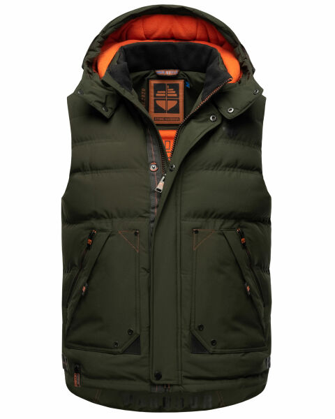 Marikoo Stone Harbour Egoor Herren Winter Steppweste Sonderangebot der Fabrik