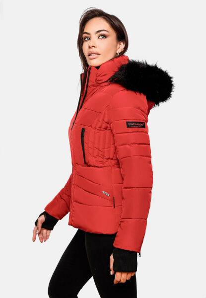 Marikoo Navahoo Adele Damen Winterjacke warm gefüttert Teddyfell Fabrikladen