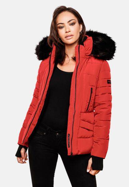 Marikoo Navahoo Adele Damen Winterjacke warm gefüttert Teddyfell Fabrikladen