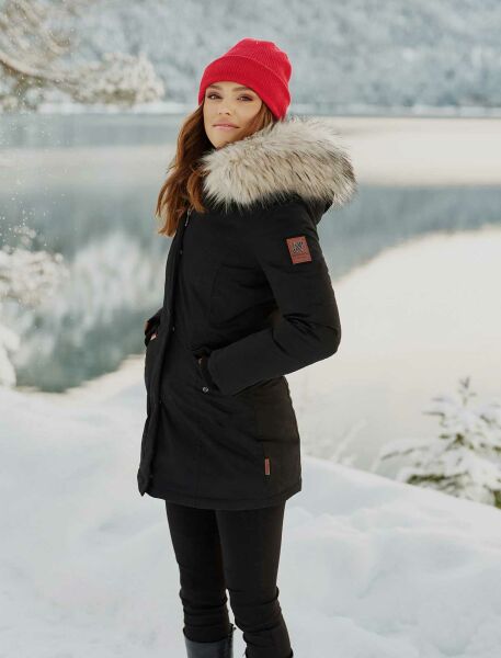 Marikoo Navahoo Cristal Damen Winterjacke Parka mit Kunstfell 2025