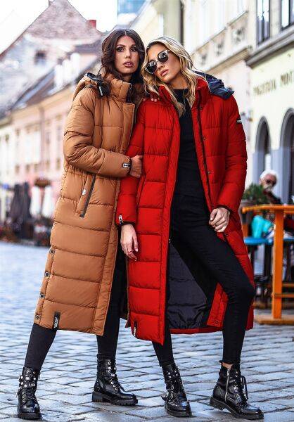 Marikoo Navahoo Isalie Damen lange Winterjacke gesteppt Rabatt