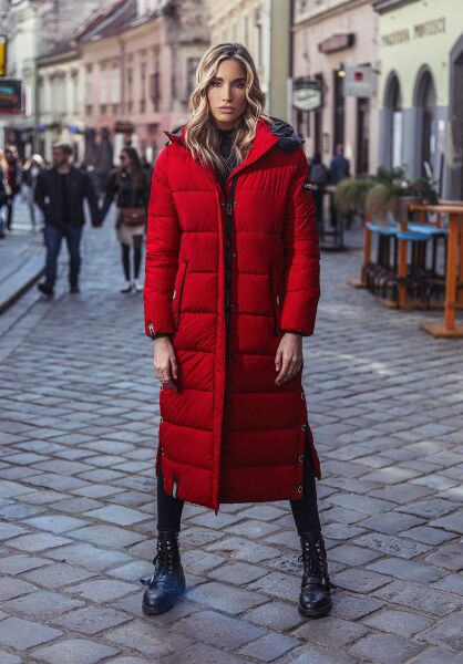 Marikoo Navahoo Isalie Damen lange Winterjacke gesteppt Rabatt
