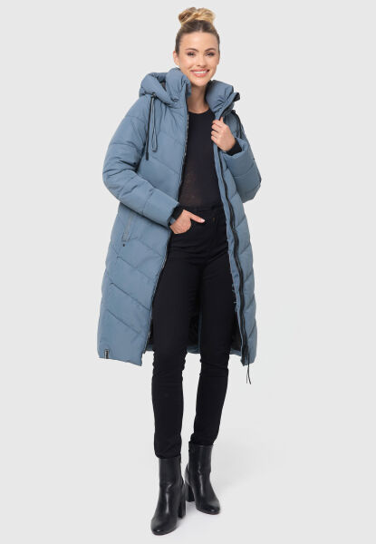 Marikoo Navahoo Sahnekatzi Damen lange Winter Steppjacke Günstig kaufen