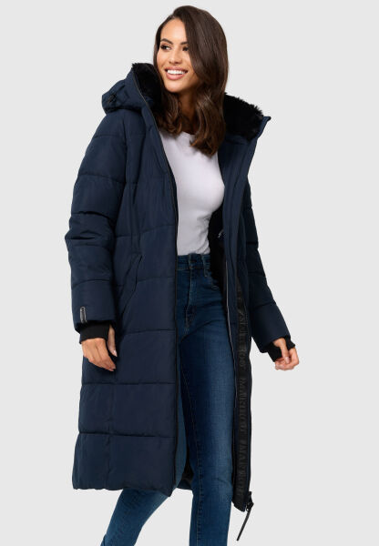 Marikoo Zuraraa lange Damen Winter Steppjacke Exklusive Angebote