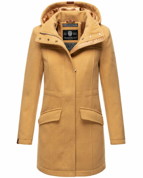 Marikoo Leilaniaa Damen Mantel Trenchcoat Wintermantel mit Kapuze Bestseller