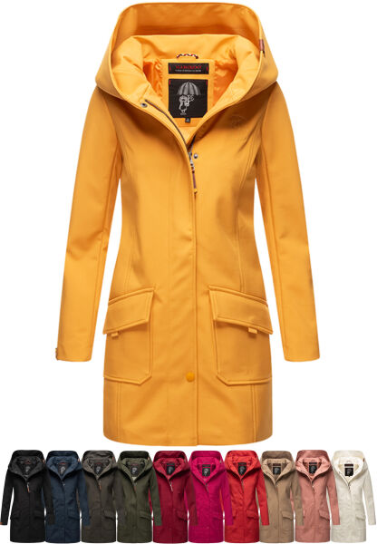 Marikoo Mayleen Damen Softshell Regenjacke mit Kapuze Super Sparpreis