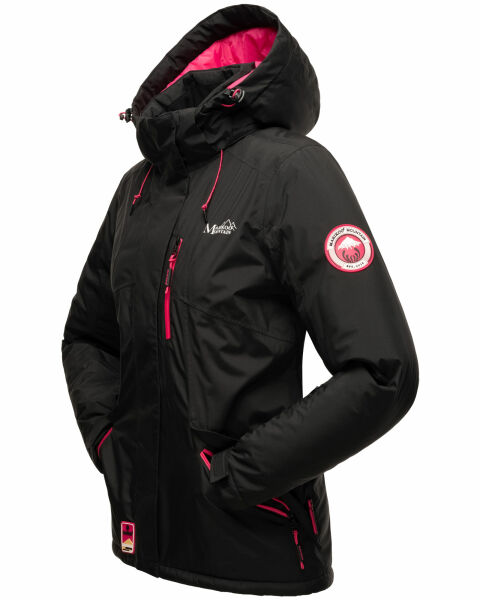 Marikoo Rabeaa Damen Winter Jacke Kurz Winterjacke Outdoor Kapuze gefüttert Neueste Stile