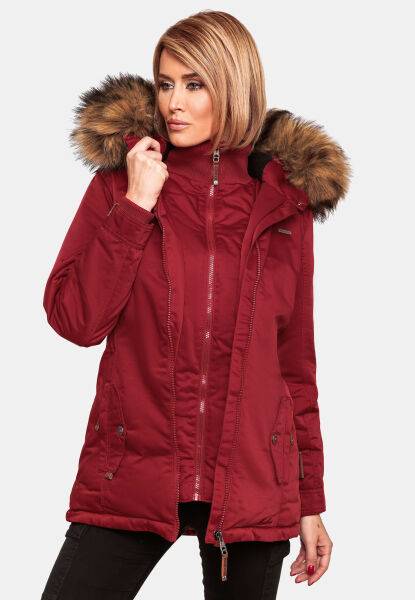Marikoo Sanakoo Damen Winterjacke mit Teddyfell Bis zu 50% Rabatt