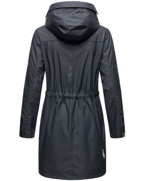 Marikoo Navahoo Deike Damen Regenjacke Regenmantel lang Teddyfell Clearance-Verkauf