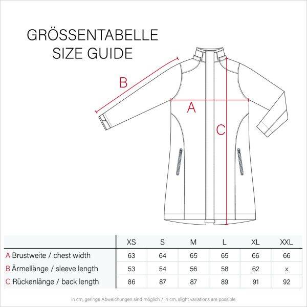 Marikoo Navahoo Deike Damen Regenjacke Regenmantel lang Teddyfell Clearance-Verkauf