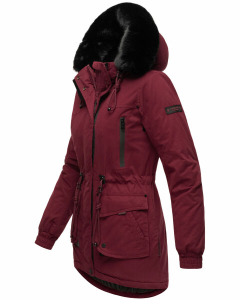 Marikoo Navahoo Olessaa Damen halblange Winterjacke mit Kapuze im Angebot