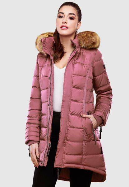 Marikoo Navahoo Papaya Damen gesteppte Winterjacke Schlussverkauf