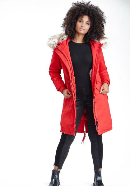 Marikoo Navahoo Kin-Joo Damen Parka Winterjacke Mit Kapuze Sonderangebot