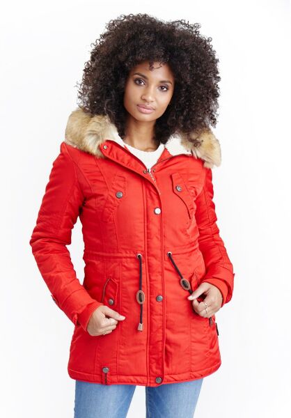 Marikoo Navahoo LaViva warme Damen Winterjacke mit Teddyfell Preisnachlass