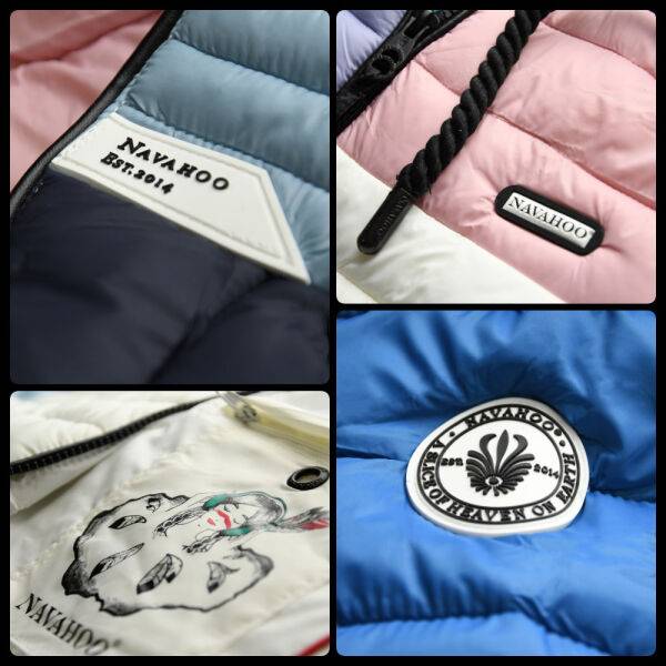 Marikoo Navahoo Lulana Multikulti Damen Steppjacke Colour Blocking Design Osterangebot