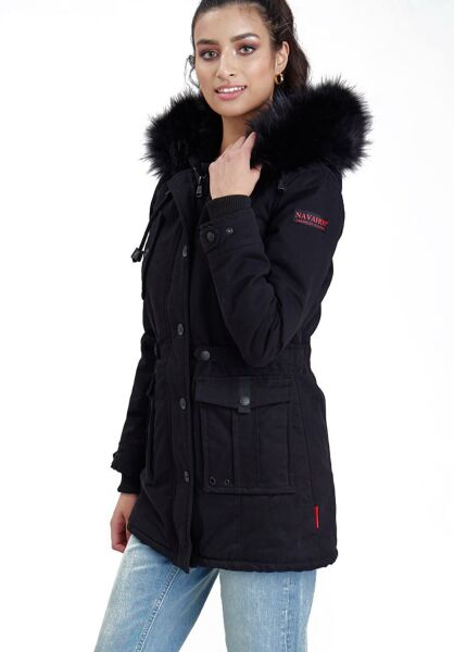 Marikoo Navahoo Luluna Damen Winterjacke mit Kunstfell Muttertagsangebot