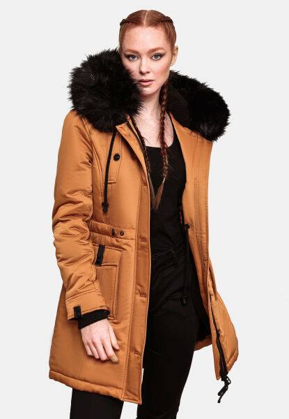 Marikoo Navahoo Luluna Princess Damen Kunstfell Winterjacke Vatertagsangebot