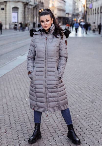 Marikoo Navahoo Umay Damen lange Winterjacke mit Fellkragen Heißer Verkauf