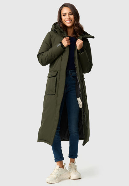 Marikoo Navahoo Wolkenfrost lange Damen Winterjacke Online Outlet