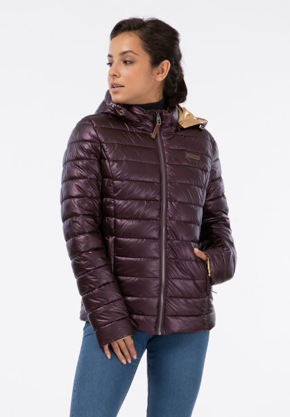 Marikoo Navahoo Aurelianaa Damen glänzende Steppjacke Tägliche Deals
