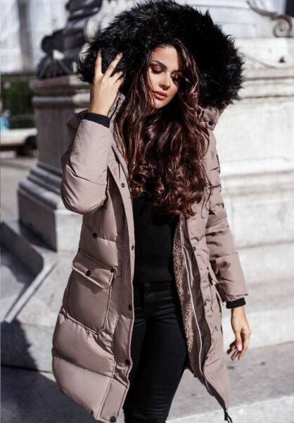 Marikoo Navahoo Cosimaa Damen Parka Winterjacke mit Regenschirm und Tragetasche Auslauf