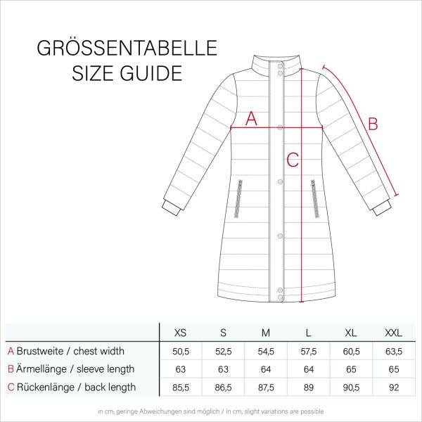 Marikoo Navahoo Lotusblüte Princess Damen lange Winter Steppjacke im Angebot