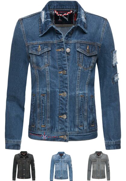 Marikoo Navahoo Pamuyaa Damen Jeans Jacke Schlussverkauf