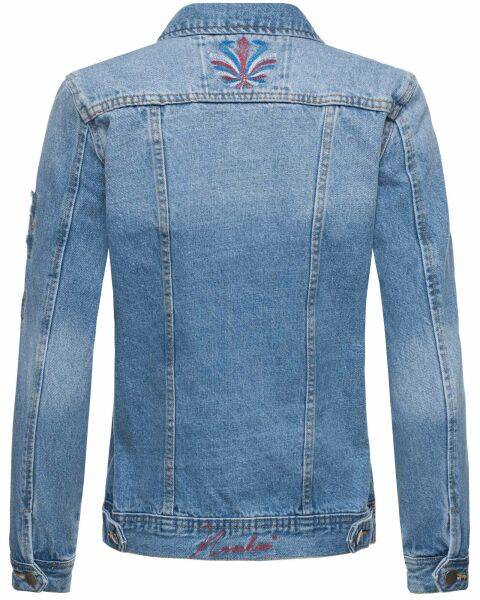 Marikoo Navahoo Pamuyaa Damen Jeans Jacke Schlussverkauf