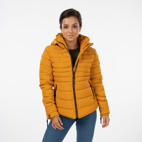 Marikoo Amber Damen Winter Steppjacke mit Teddyfell Kostenloser Versand