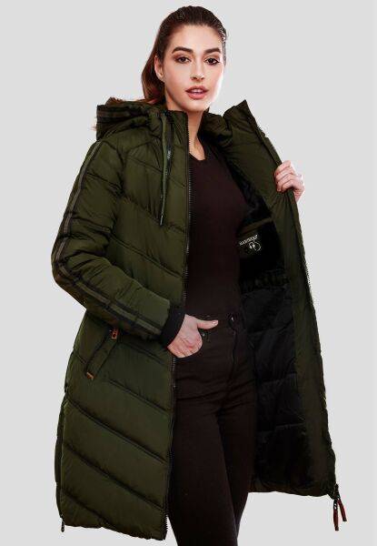 Marikoo Armasa lange Damen Winter Steppjacke Limitierter Zeitrabatt