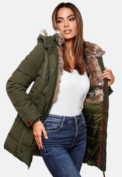 Marikoo Damen Winterjacke mit Kapuze Fabrikpreis