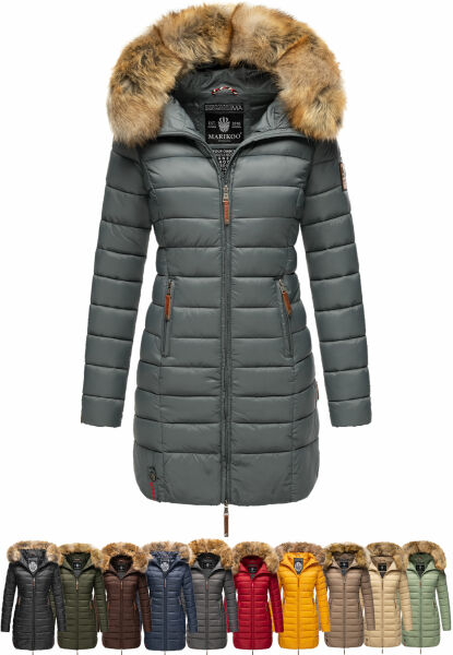 Marikoo Rose Damen Lange Winter Steppjacke Rabatt