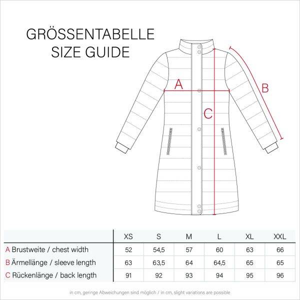 Marikoo Streliziaa Damen lange Winter Steppjacke Fellkragen Versandkostenfrei