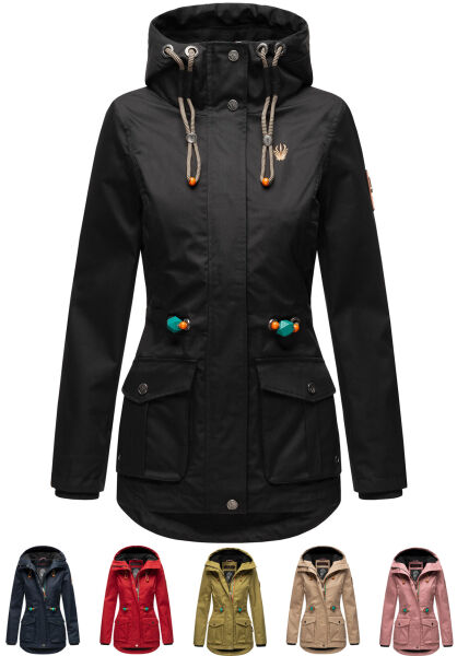Marikoo Damen Outdoor wasserabweisende Übergangsjacke Online Shopping