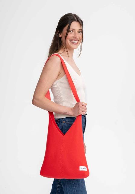 Melawear Unisex Jacquard Strick Tasche RAJRUPA Im Verkauf