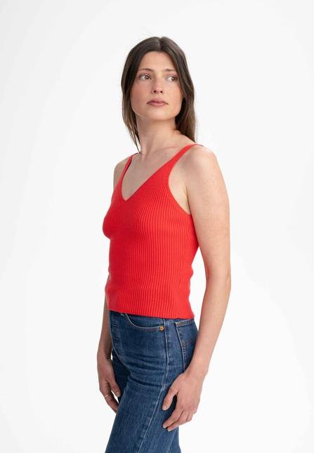 Melawear V-Neck Strick Top RHADA Rabatt