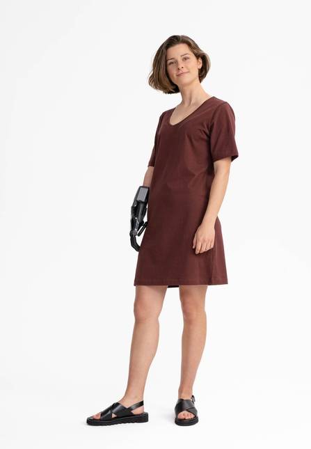 Melawear Damen V-Neck Kleid JANITRA Großer Ausverkauf