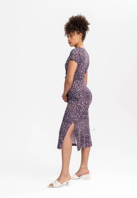 Melawear V-Neck Kleid lang SHREOSHI Muttertagsangebot