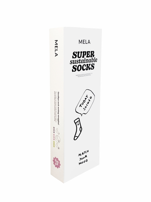 Melawear Unisex Gerippte Socken Stickerei 5er Pack Black Friday