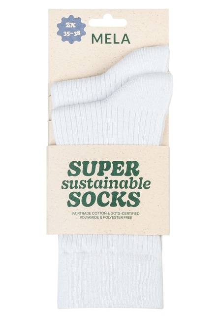 Melawear Gerippte Socken 2er Pack Kauf eins, bekomm eins gratis