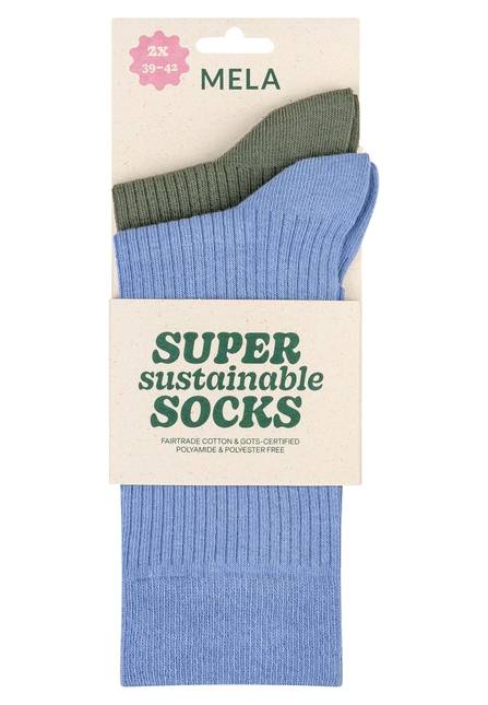 Melawear Gerippte Socken 2er Pack Tägliche Deals