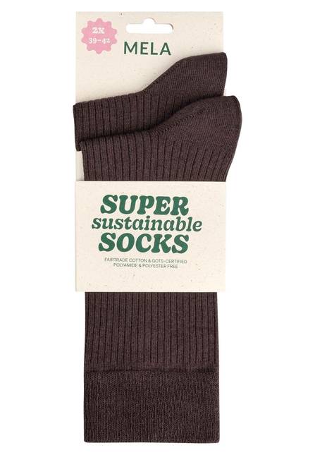 Melawear Gerippte Socken 2er Pack VIP-Rabatte