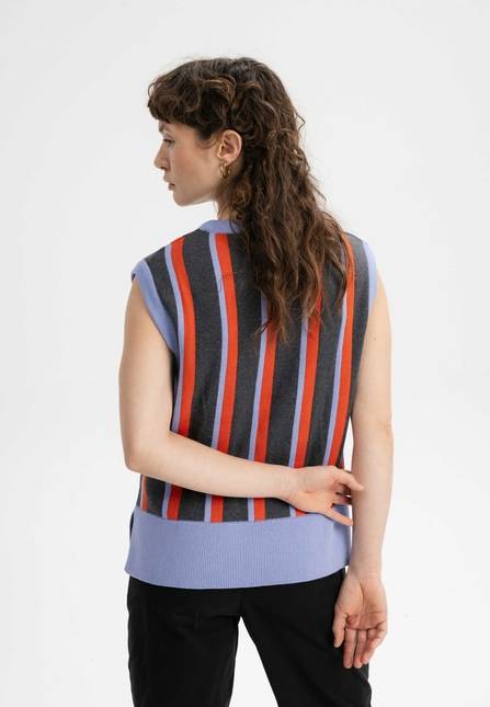 Melawear Damen Jacquard Strick Pullunder JAMUNA Riesige Rabatte